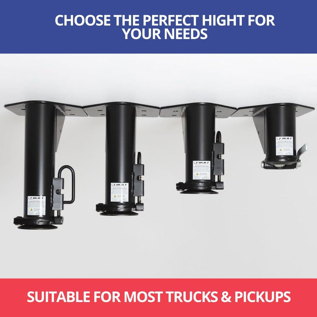 T-Built 5th Wheel to Gooseneck Adapter 12", Made in USA, Fifth Wheel to Gooseneck Adapter for RV Camper Trailer, 20.000 Pound Rating