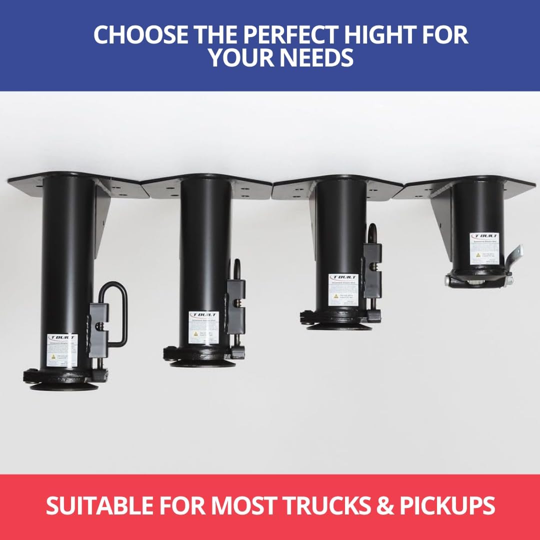 T Built 5th Wheel to Gooseneck Adapter 12" with 7 3/4" Forward Offset, Made in USA, Fifth Wheel to Gooseneck Adapter for RV Camper Trailer, 20.000 Pound Rating