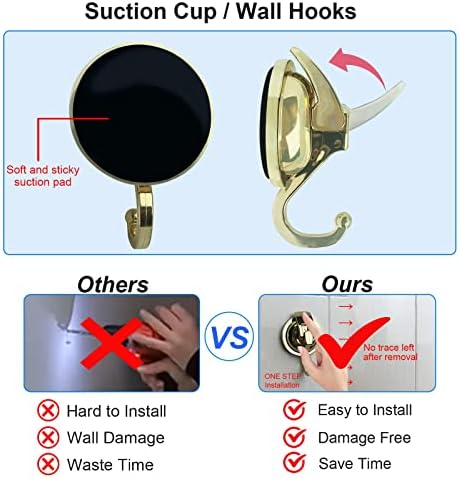 heavy duty vacuum suction shower hooks glass suction showing dimensions