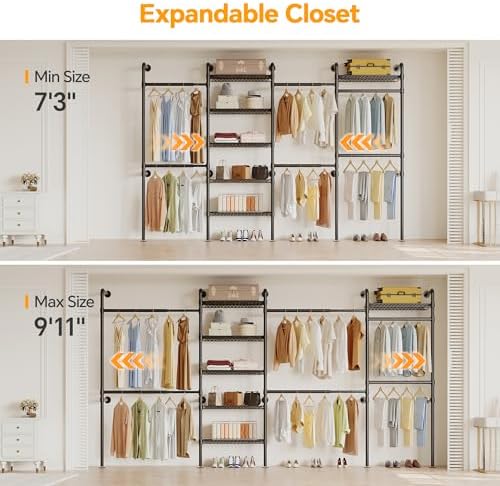higeego w4 wall mounted clothes rack, industrial pipe shown in use