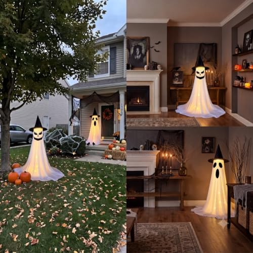 2‑Pack 63" Halloween Decorations Outdoor Indoor with Remote Control