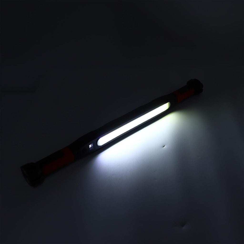 Alomejor Underhood Work Light, ABS COB LED Rechargeable Hood Light with Magnetic Hook Clamp, 360 Rotating, 2000mAh Battery, IP55 for Car Repair Garage Mechanics