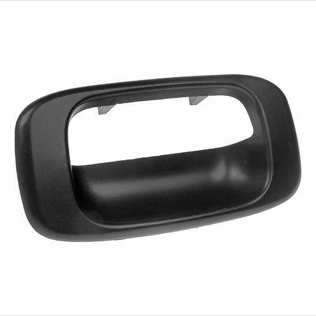 Parts N Go 1999-2007 Silverado Sierra 1500 2500 3500 Tailgate Handle Trim Bezel Cover Replacement Black Textured Plastic Rear Exterior - GM1916102, 15228539