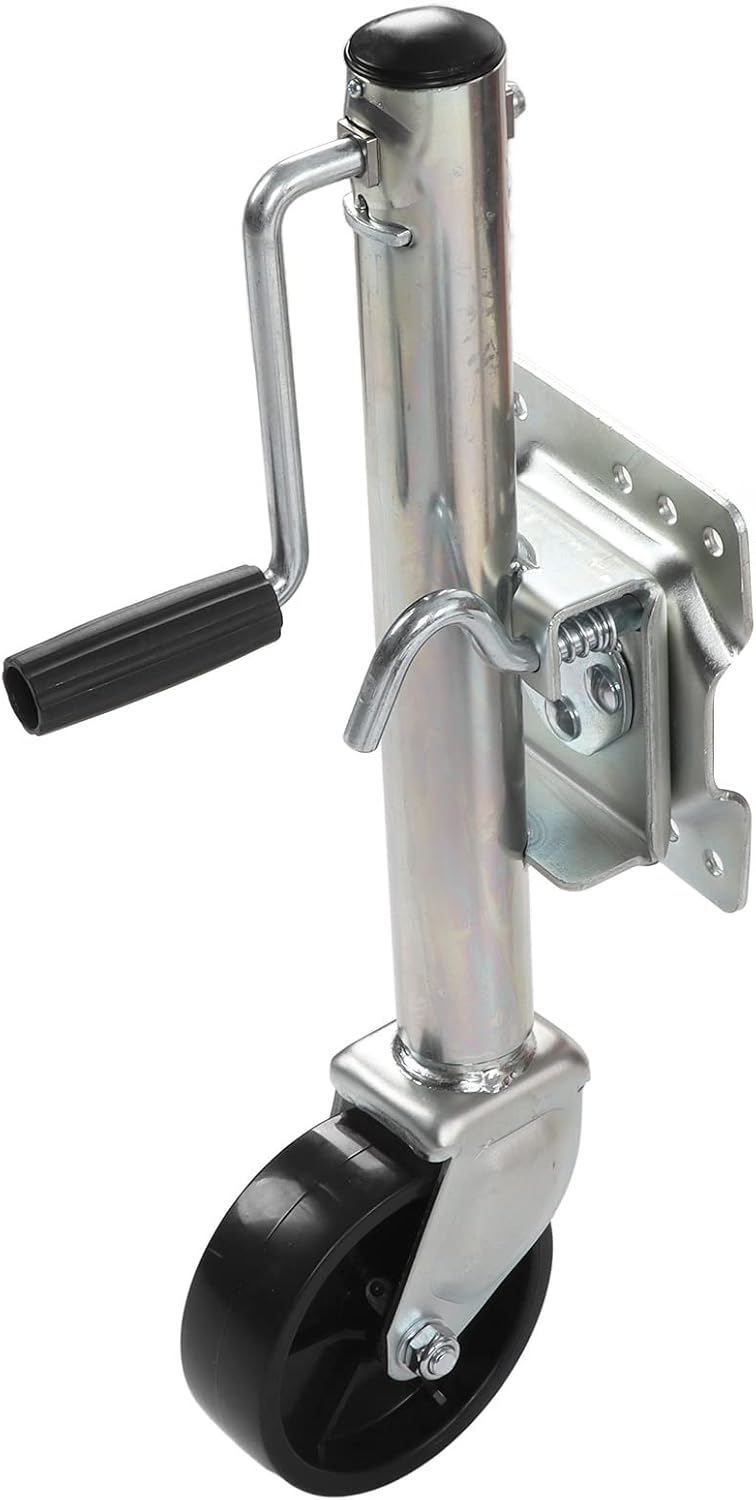 Tbest Duty Fold Up Trailer 1200lbs Trailer Tongue with 6in Wheel for RV JackFold Up is Galvanized Made of Rubber and Rustproof Height Lower Manufacturing Approx. Using.