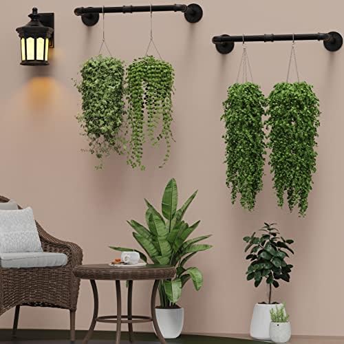 wall mounted clothes rack 31.5in, industrial pipe wall on a desk or shelf