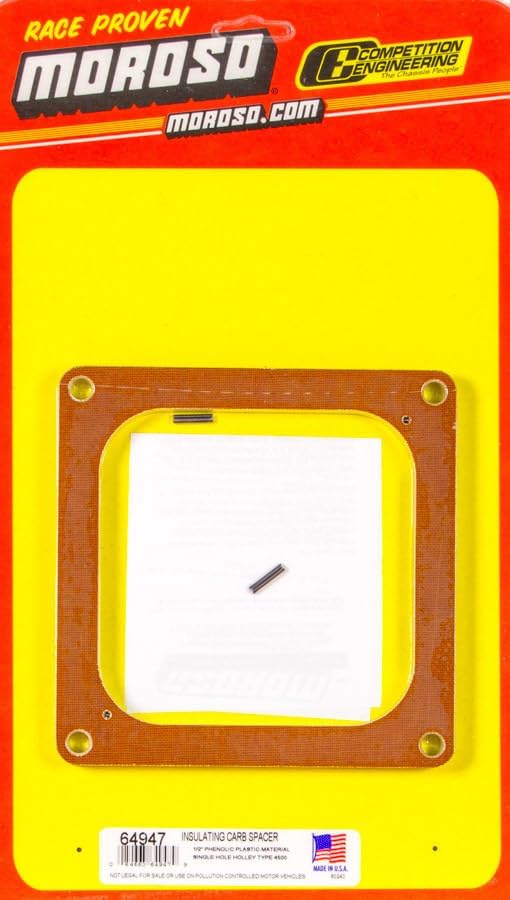 Moroso CARBURETOR SPACER, 1/2 IN, PHENOLIC