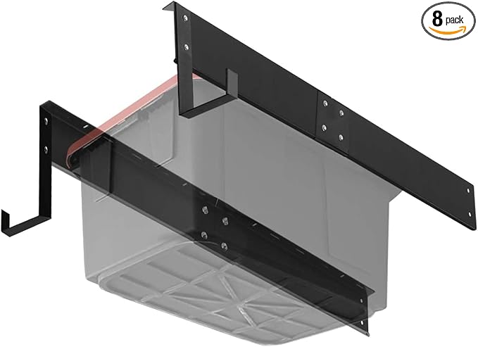 Overhead Garage Storage Rack System – Heavy-Duty Adjustable Ceiling Rails by Sidasu