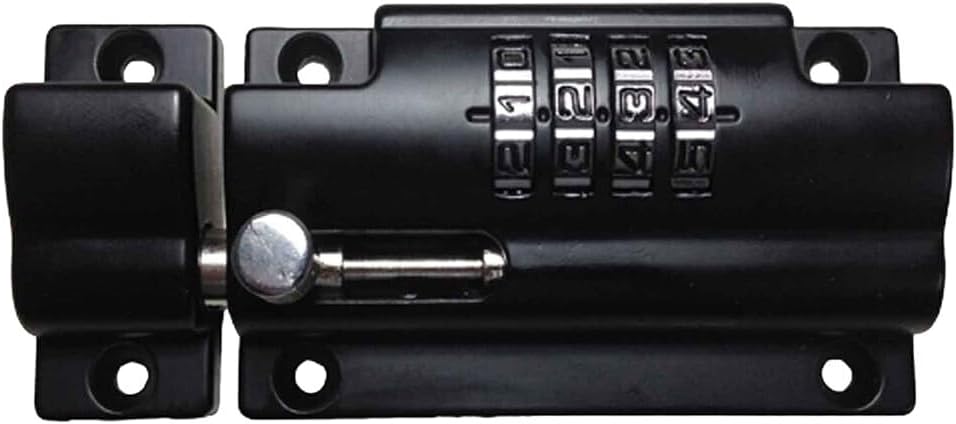 lockey usa ms40 slide bolt, black, combination lock, main product view