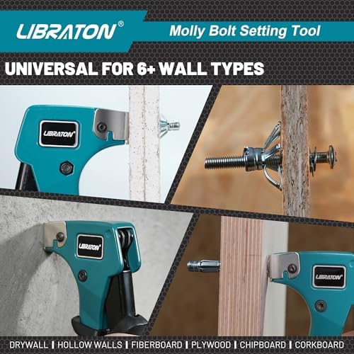 libraton molly bolts for drywall & plaster wall, package contents