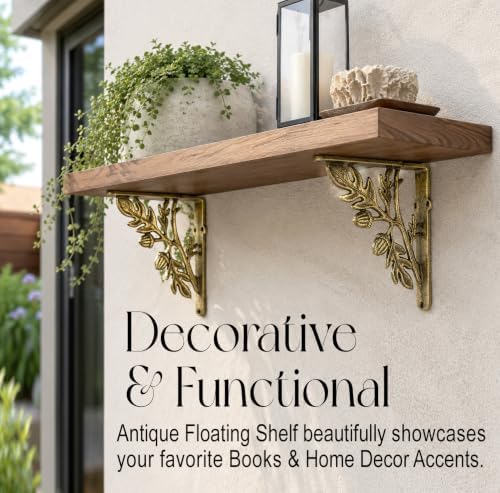 nach decorative shelf brackets, 4 pack of 7, side view