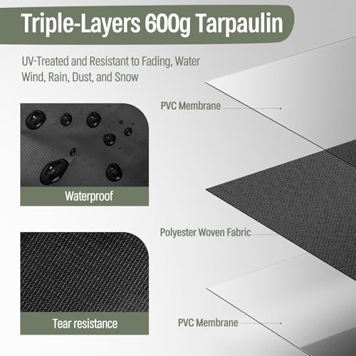 310 gallon extra large deck boxes, waterproof outdoor showing dimensions