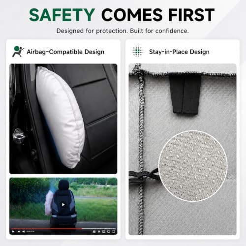 GIANT PANDA Front Seat Covers for Nissan Rogue Altima Sentra Versa Kicks Mura...