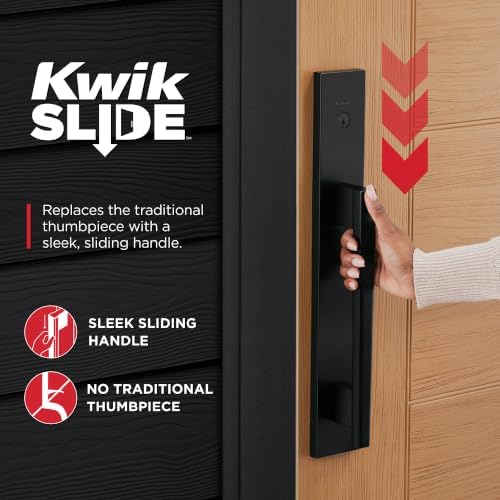 kwikset careus front door lock handle and deadbolt, package contents