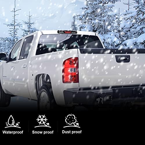 G-PLUS LED Third Brake Light Fit 1999-2007 Chevy Silverado GMC Sierra | High Mount Stop Light Cargo Light,Fit 1999-2007 Silverado/Sierra 1500 2500 3500 HD,Smoke Lens Black Housing,5978318