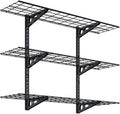 FLEXIMOUNTS 3 Tier 1x4ft Garage Storage Wall Shelving, 12x48inch per Shelf by FLEXIMOUNTS