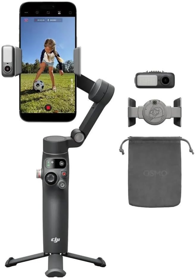 DJI Osmo Mobile 8 Gimbal Stabilizer for Phone, 3-Axis Stabilization