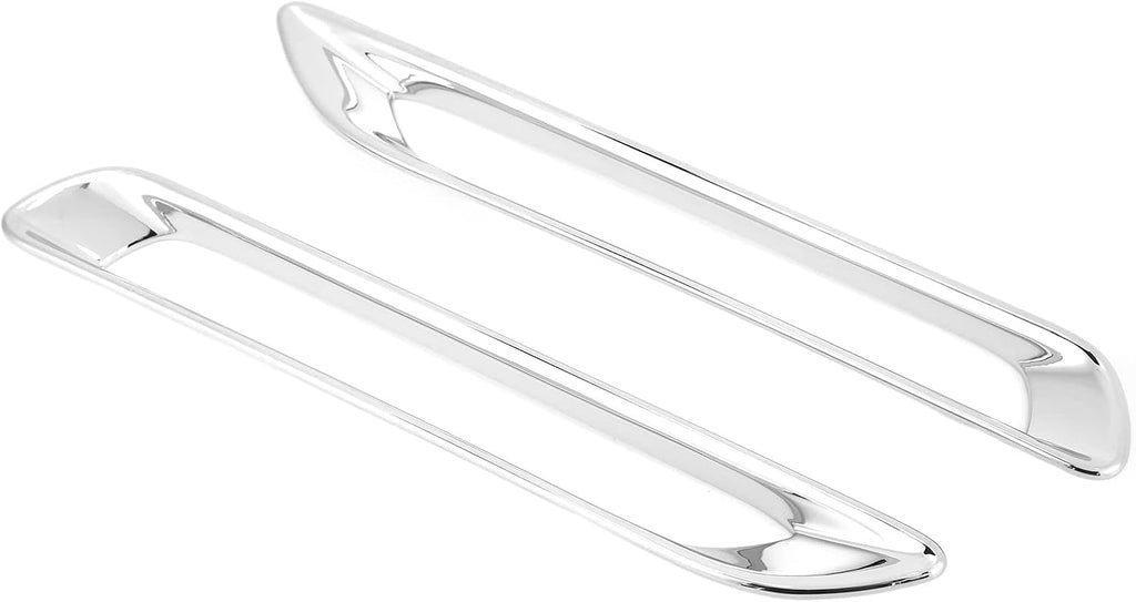 Chrome Rear Fog Light Cover Trim, ABS, Compatible with 2019-2021 - Easy Adhesive Installation (2-Piece Set)