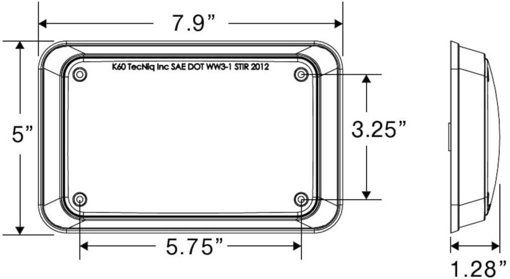 Tecniq K60WBU0-1 Reverse Light