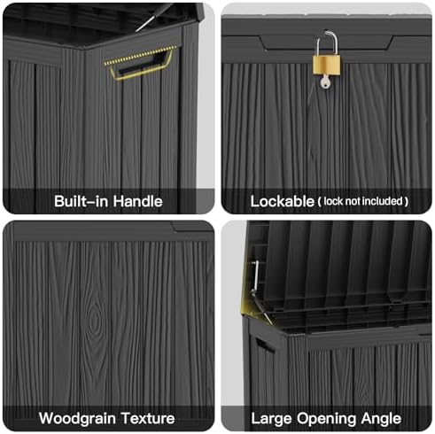 mars villa 90 gallon outdoor storage box, deck, package contents