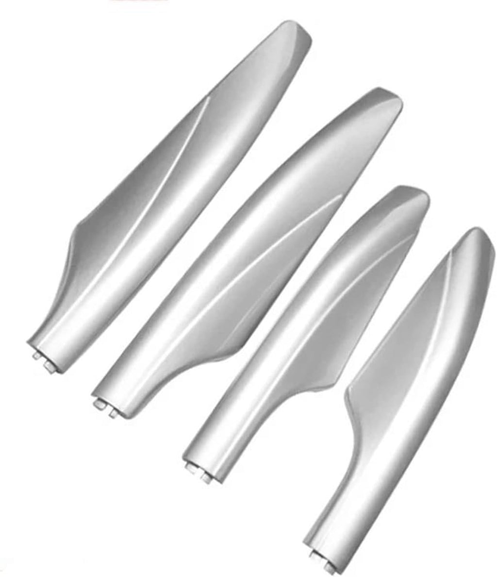 Rooftop Cargo Carrier Silver ABS Roof Rack Bar Rail End Protection Replacement Cover Car Styling 4pcs for Nissan for Patrol for Y62 2010-2018 Roof Racks Boxes