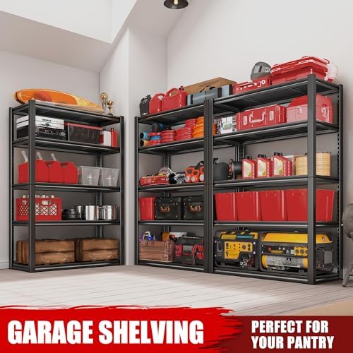 raybee storage shelves 2000lbs garage shelving heavy duty, package contents