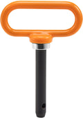 CZC AUTO Magnetic Hitch Pin 5/8" Lawn Mower Trailer Hitch Pin, Magnet Trailer Gate Pin for Simple One Handed Hook On & Off - Securely Hitch Lawn & Tow Behind Attachment, Orange