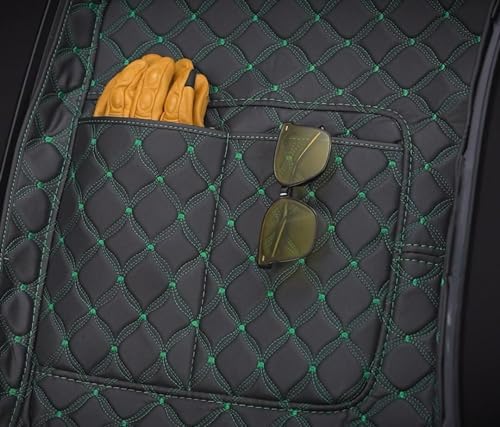 Moto Onfire Tour Trunk Pack Liners Carpet Inserts with Pockets Fit for Harley/AB Luggage (Green, King Tour Trunk Pack)