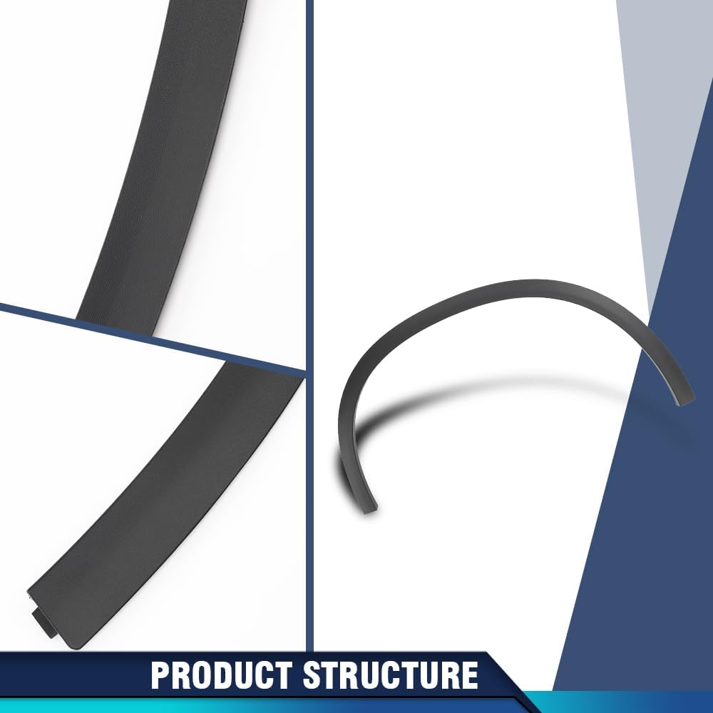 PIT66 Front Driver Side Fender Flare 1Pc Compatible with Benz GLC300 Base 2016-2022 & GLC43 AMG 4Matic 2017-2022 & GLC300 4Matic 2016-2020 2538850522, MB1290101 Black