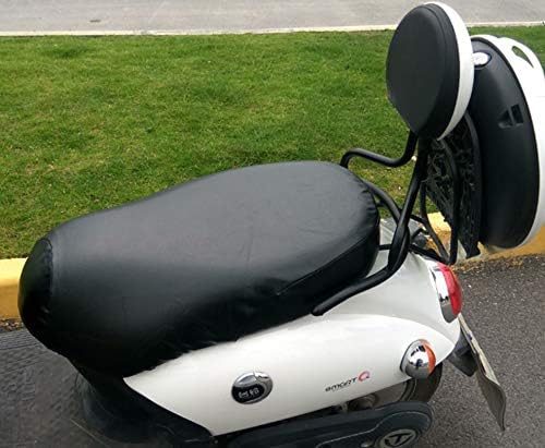 Modengzhe Waterproof Motorcycle Seat Cover, Rainproof & Dustproof, 27 x 14 inches Fit for Small-Size Motorcycle Moped Scooter, Black Size XL