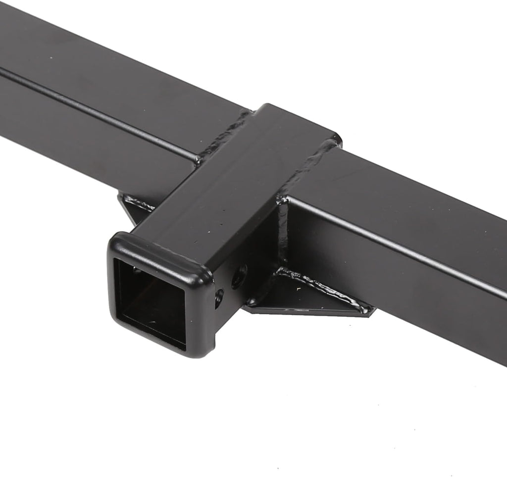 ALMULOO 2" Front Mount Trailer Receiver Hitch Compatible with 1999-2007 Ford F-250/350/450/550 Super Duty w/2" Receiver Powder Coated Steel Replacement for 65022