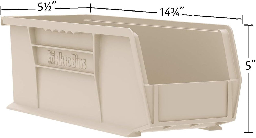 Akro-Mils 12 Pack AkroBins Plastic Storage Bins, Space-Saving Stackable Organ...