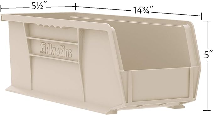 Akro-Mils 30234 AkroBins Plastic Storage Bins, Space-Saving Stackable Bins - Image 4