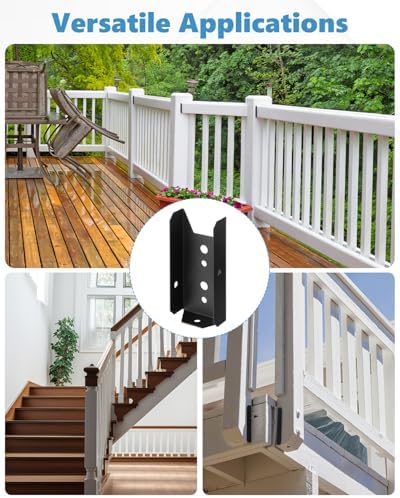 2x4 fence brackets for wood rail,18 gauge on a desk or shelf