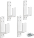 2x4 door barricade brackets, heavy duty 4pcs, white, main product view
