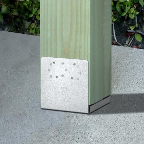 simpson strong-tie abu88z abu zmax galvanized adjustable standoff, close-up detail