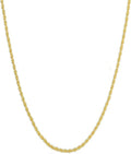 14k yellow gold solid rope chain necklace for, main product view