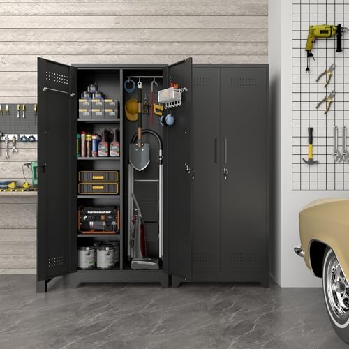 metal locking cabinet, 72.8" tall storage cabinet for, main product view