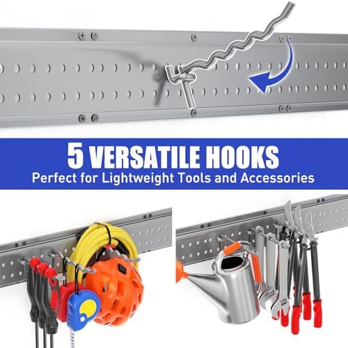 garage tool organizer wall mount 49.5 inches with, package contents