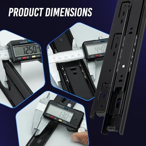 14 inch drawer slides 10 pairs (20pcs) side, close-up detail
