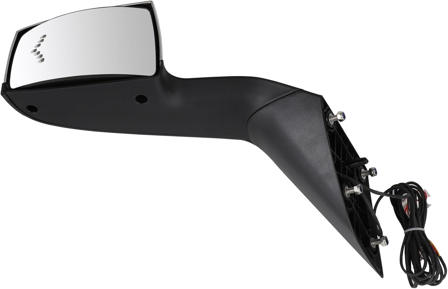 Driver Side Truck Hood Mirror Fits 2004-2018 for Volvo VNL/VN Series, Manual Control View Mirror with Turn Signal Light