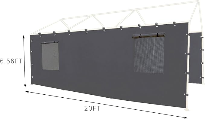 Sidewall Panel with Mesh Windows and Elastic Ball Bungees, - Image 5