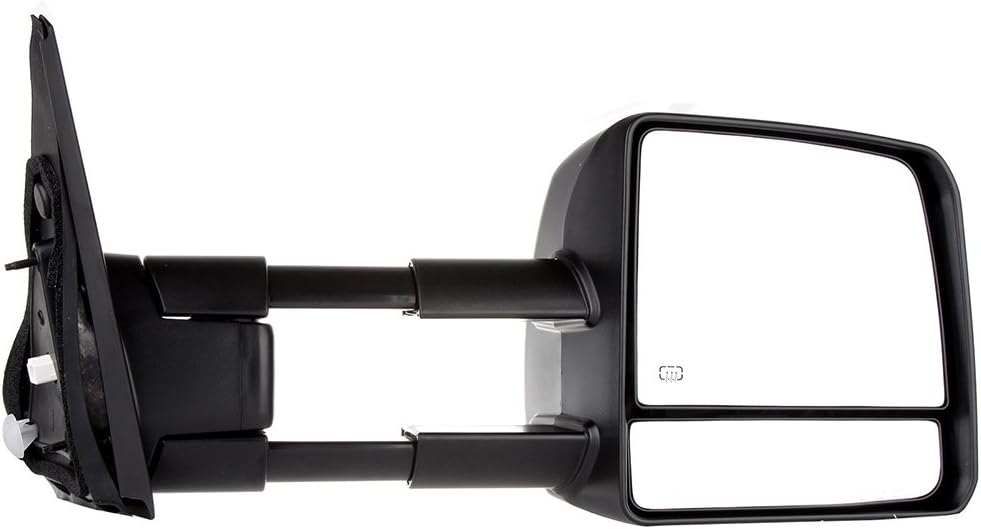 Passenger Side Towing Mirrors Fits 2007-2017 for Toyota for Tundra, Power Adjusted View Mirror with Turn Signal Indicator