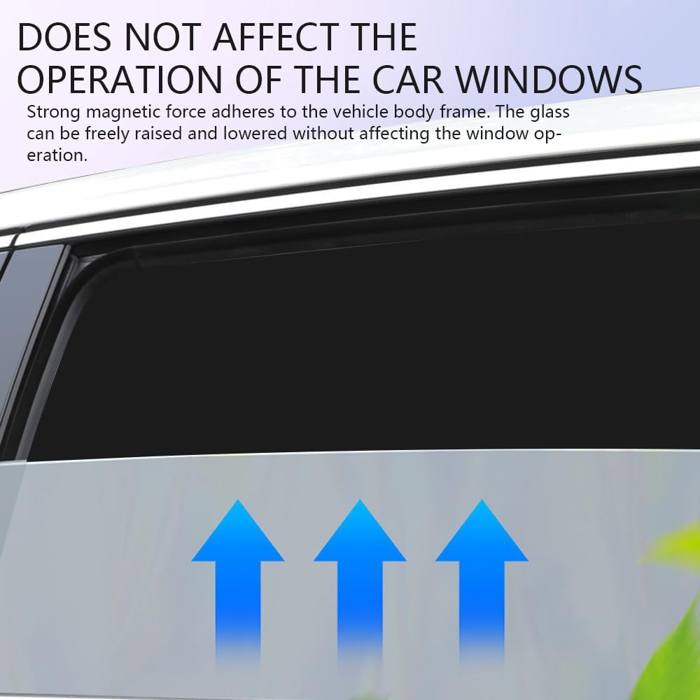 Car Side Window Sun Shades, Window Sunshades Privacy Curtains, 100% Block Light for Breastfeeding, Taking a nap, Changing Clothes, Camping (Front Seat 2pcs)