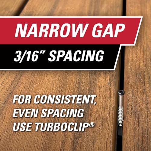 89280 narrow gap universal hidden deck fasteners, (1 shown in use