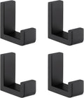 angle simple towel hooks for bathrooms matte black, main product view