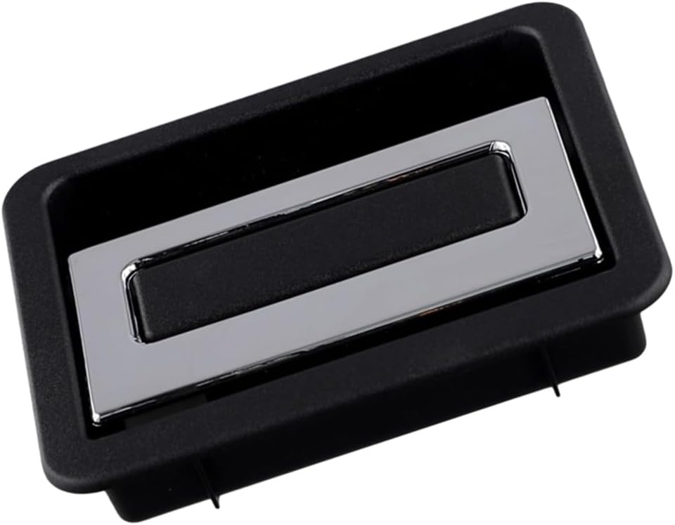 Riloer Trunk Floor Handle, Replaces 58470-78020-C0, 58470-78020, Compatible with Lexus NX 2014-2020, Compatible with Lexus RX 2016-2020, Black and Silver Plastic, 1 pc (Rear)