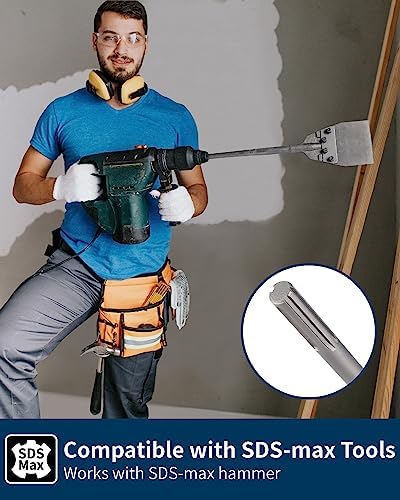 sds max floor scraper,firecore 6 inch by 25, side view