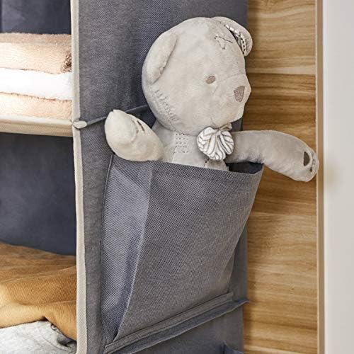 youdenova hanging closet organizer and storage, 6-shelf, 2 on a desk or shelf