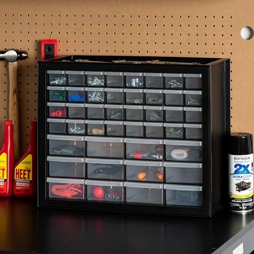 iris usa 44-drawer small parts storage cabinet, crafts shown in use
