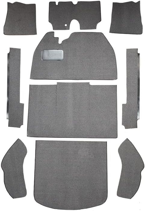 Auto Custom Carpets Replacement Auto Carpet Floor Liner - Cut and Sewn Loop - fits 1950-1973 Volkswagen Beetle 2 Door Sedan Flat Front (Black)